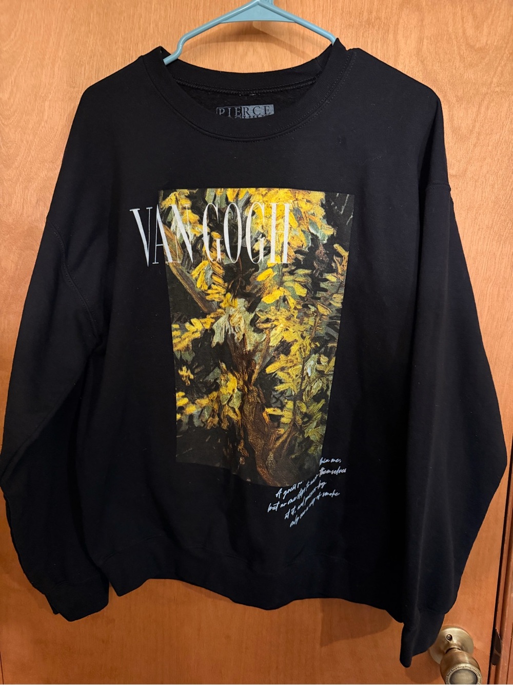 Van Gogh Graphic Crewneck Sweater - Black